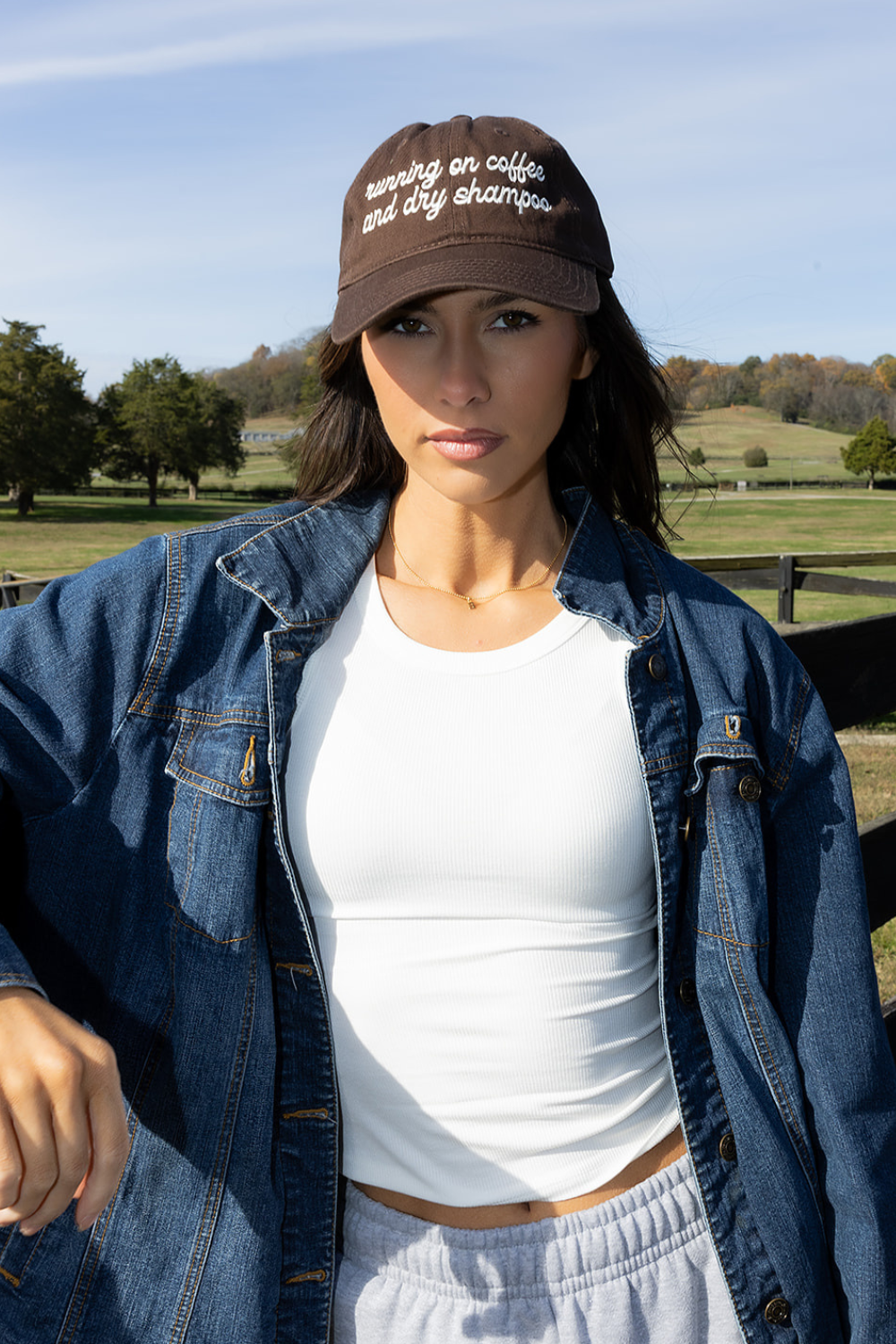 Running on Coffee and Dry Shampoo Hat